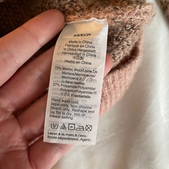 Madewell Pink and Leopard Print Fuzzy Sweater - Picture 6 of 7